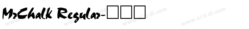 MrChalk Regular字体转换